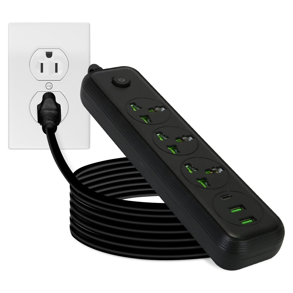 Power Strip with USB & Extension Cord