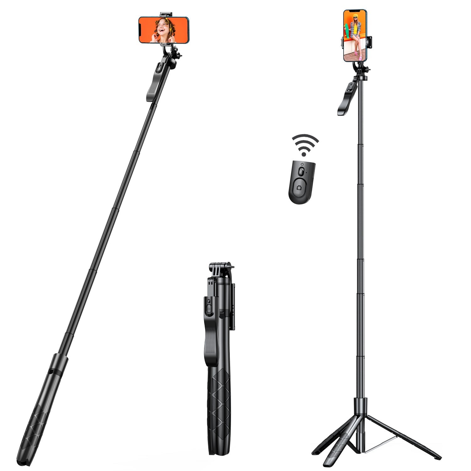 61” Extendable Selfie Stick Tripod