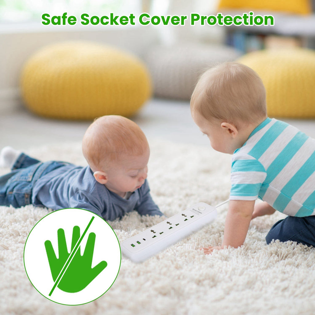 Power Strip with USB & Extension Cord