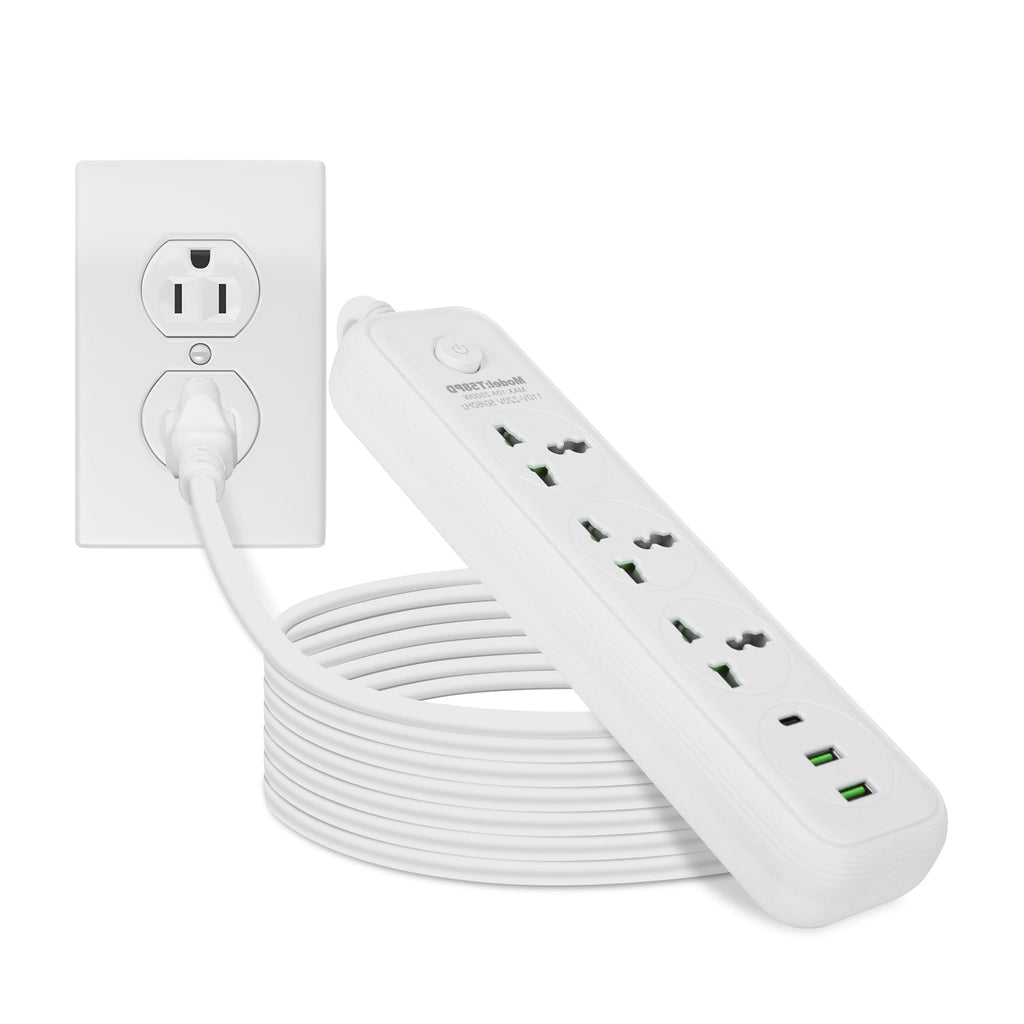 Power Strip with USB & Extension Cord